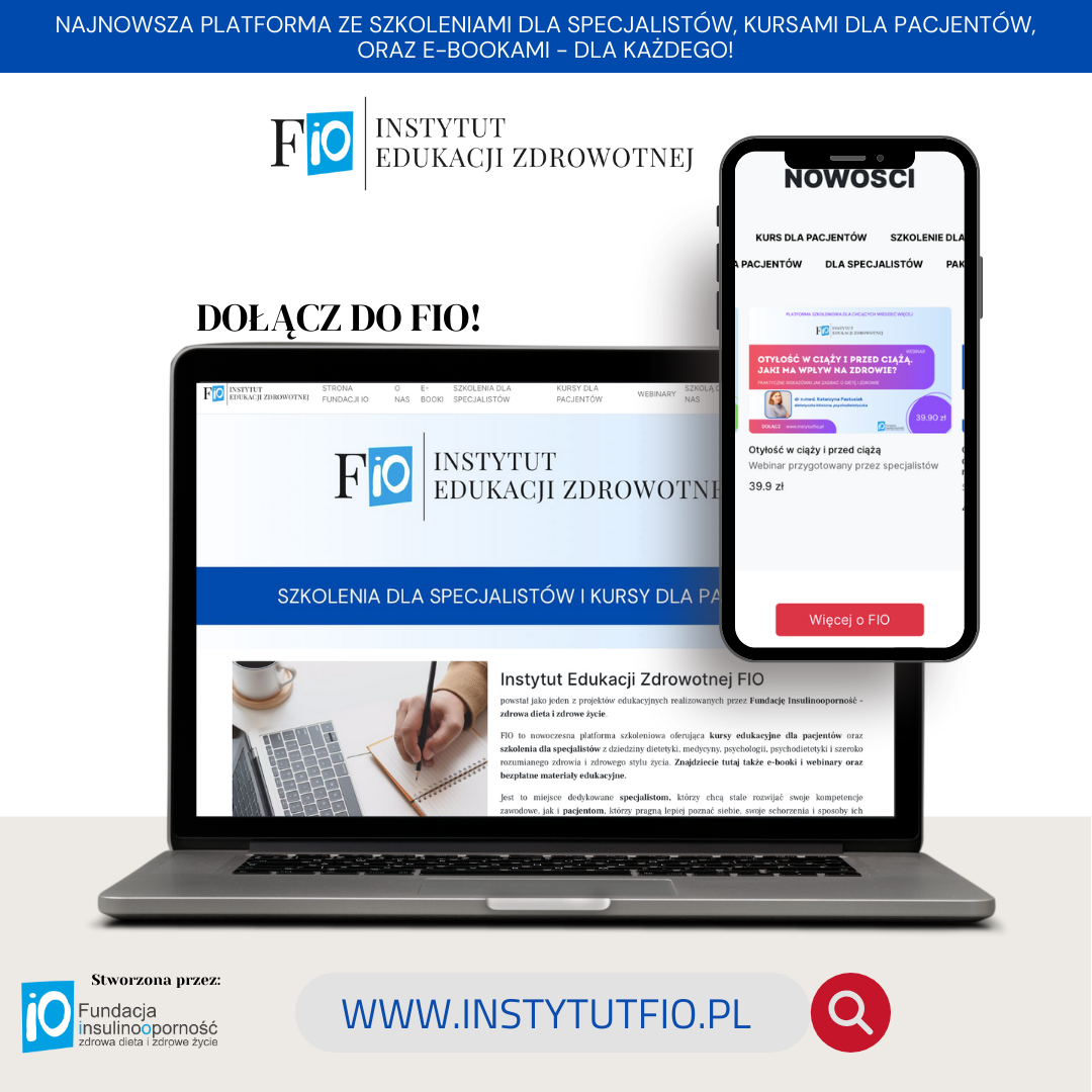 Instytut Edukacji Zdrowotnej FIO – nasz nowy projekt szkoleniowy dla pacjentów i specjalistów! :)